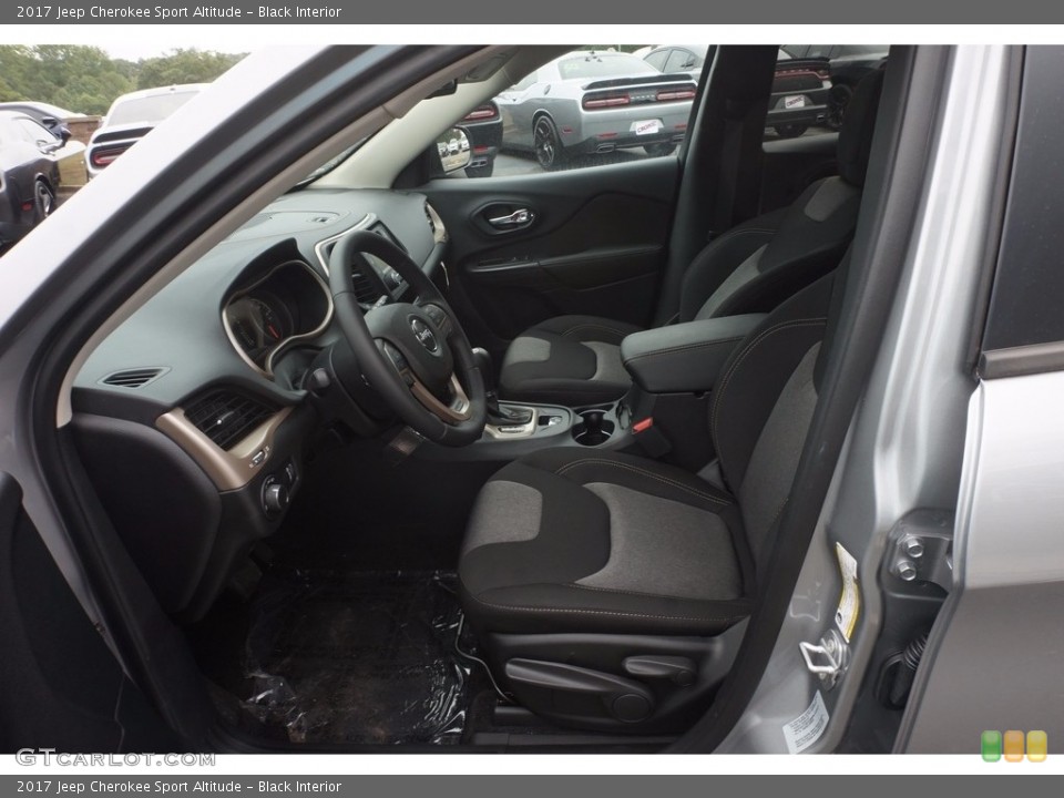 Black Interior Photo for the 2017 Jeep Cherokee Sport Altitude #115690978