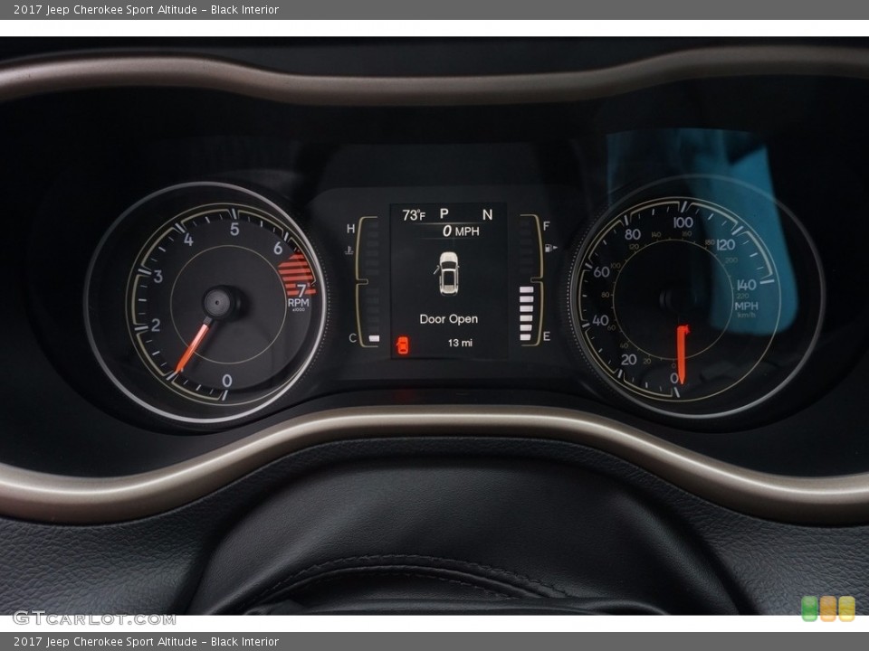 Black Interior Gauges for the 2017 Jeep Cherokee Sport Altitude #115691050