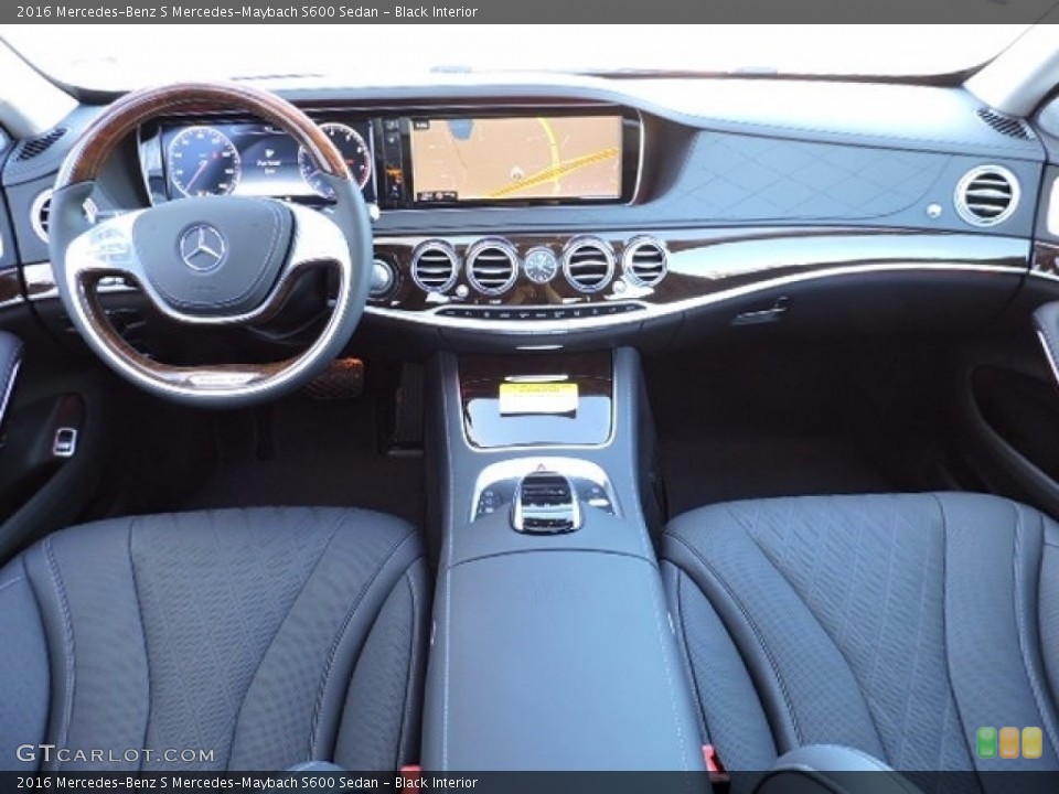 Black Interior Dashboard for the 2016 Mercedes-Benz S Mercedes-Maybach S600 Sedan #115696492