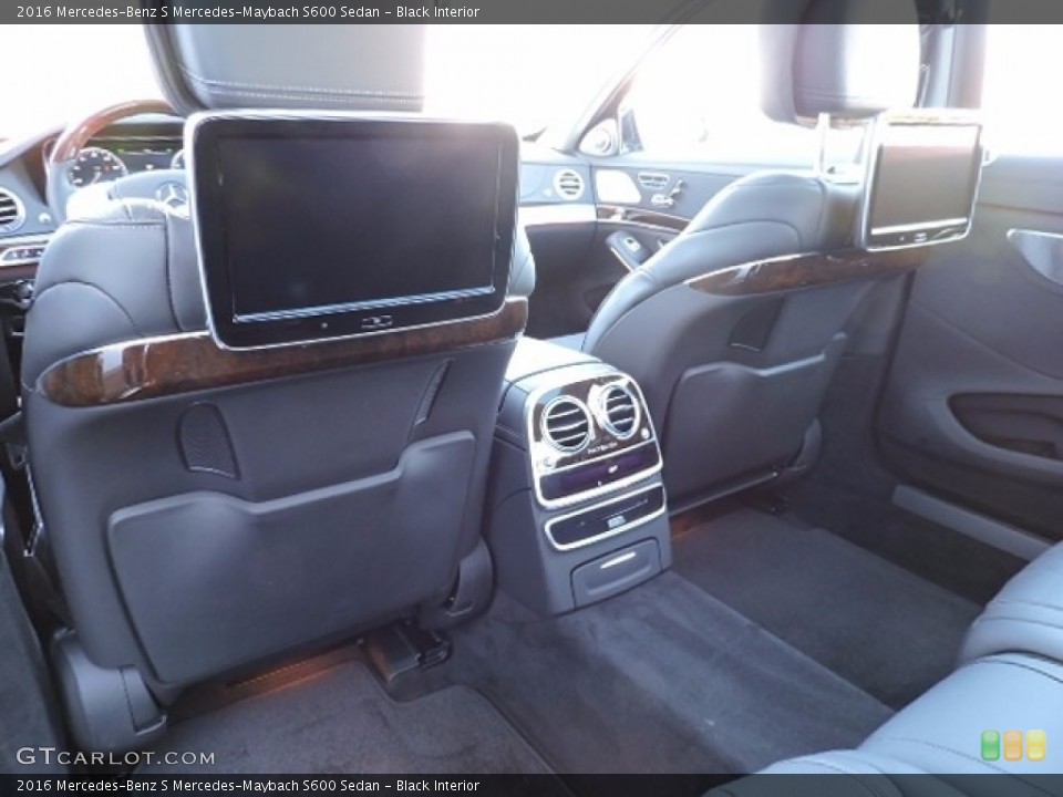 Black Interior Entertainment System for the 2016 Mercedes-Benz S Mercedes-Maybach S600 Sedan #115696531