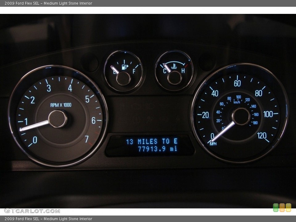 Medium Light Stone Interior Gauges for the 2009 Ford Flex SEL #115699500