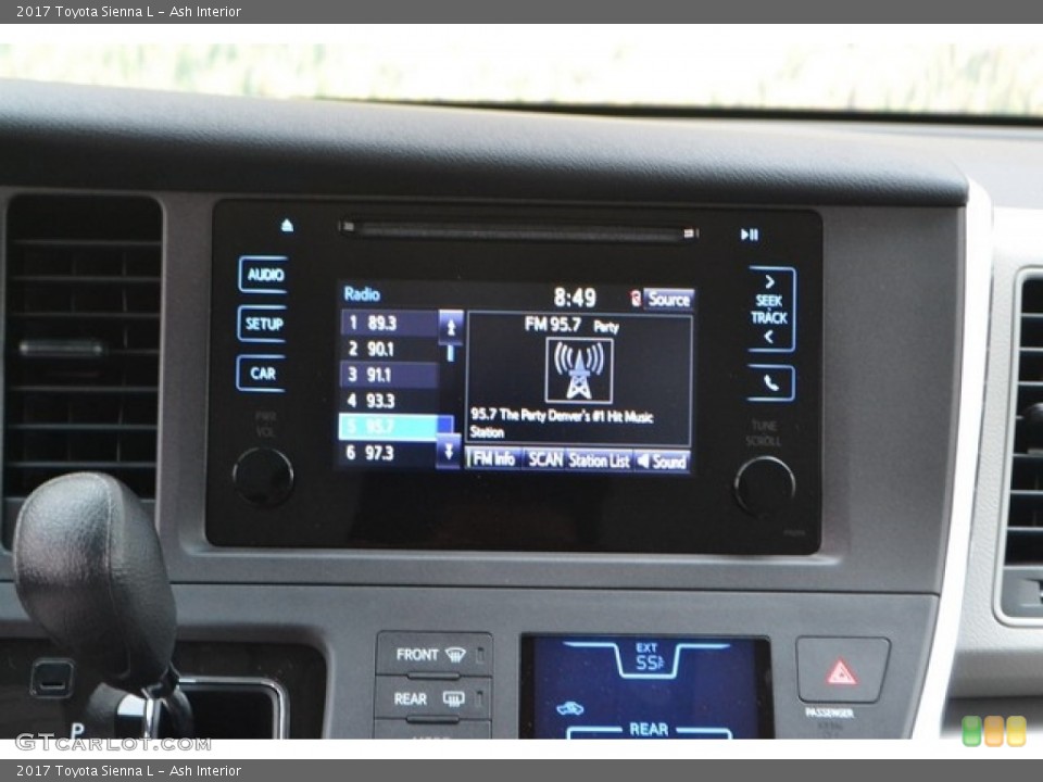 Ash Interior Controls for the 2017 Toyota Sienna L #115700550