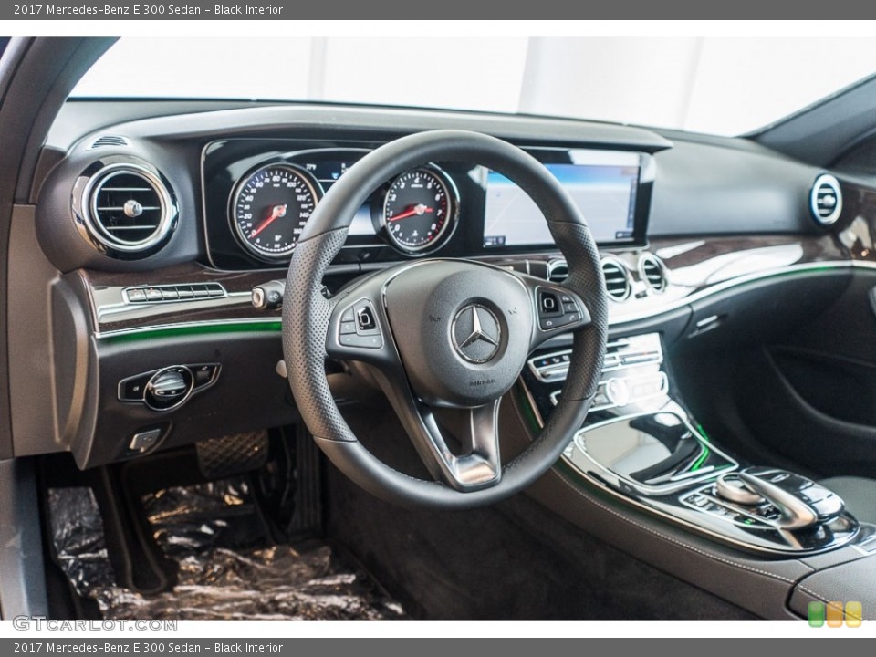 Black Interior Dashboard for the 2017 Mercedes-Benz E 300 Sedan #115702410