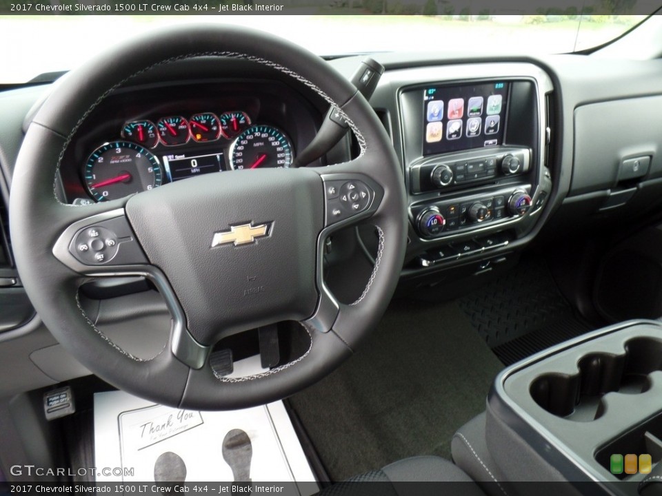 Jet Black Interior Dashboard for the 2017 Chevrolet Silverado 1500 LT Crew Cab 4x4 #115704039
