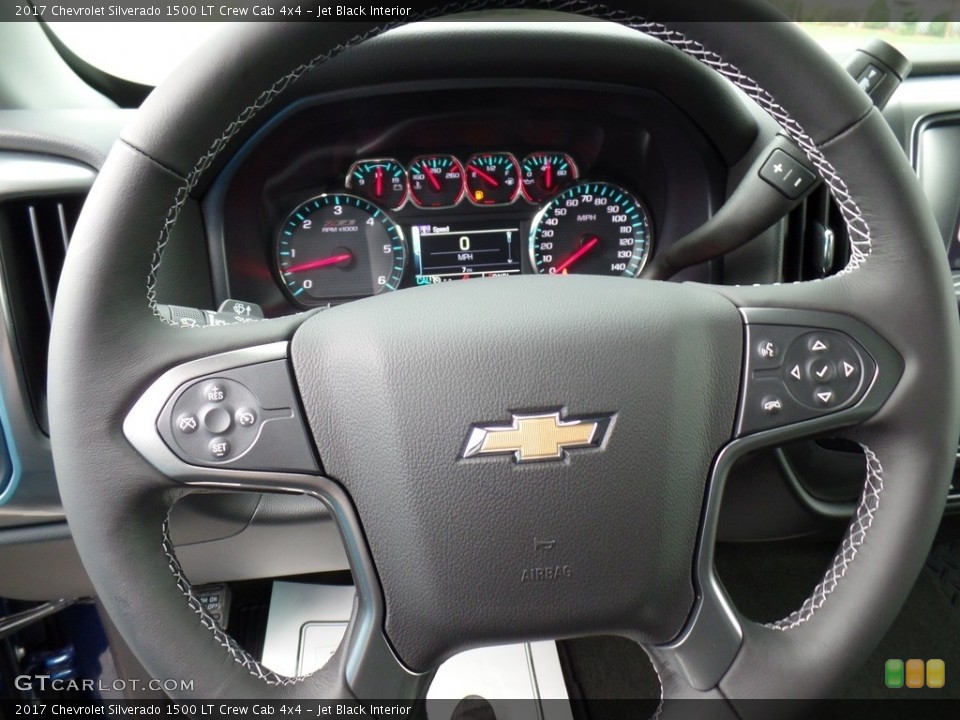 Jet Black Interior Steering Wheel for the 2017 Chevrolet Silverado 1500 LT Crew Cab 4x4 #115704066