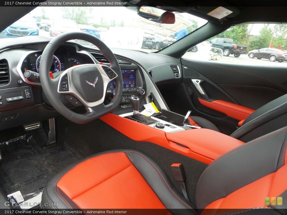 Adrenaline Red Interior Photo for the 2017 Chevrolet Corvette Stingray Convertible #115706613