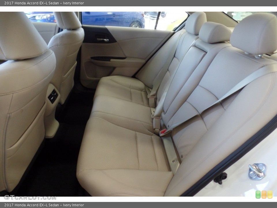 Ivory Interior Rear Seat for the 2017 Honda Accord EX-L Sedan #115707105