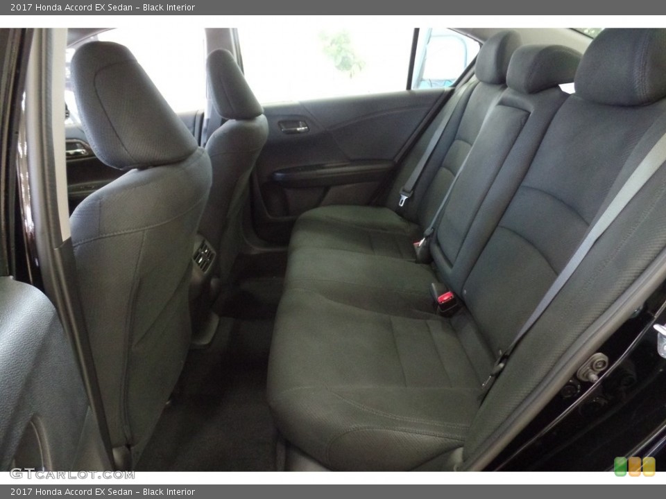 Black Interior Rear Seat for the 2017 Honda Accord EX Sedan #115709130