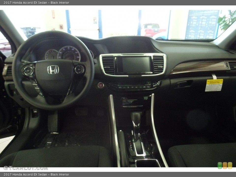 Black Interior Dashboard for the 2017 Honda Accord EX Sedan #115709148