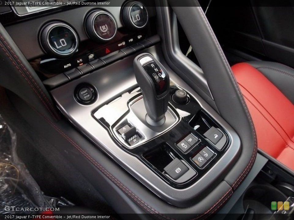Jet/Red Duotone Interior Transmission for the 2017 Jaguar F-TYPE Convertible #115710123