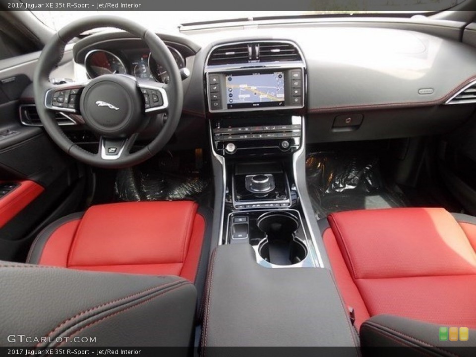 Jet/Red Interior Dashboard for the 2017 Jaguar XE 35t R-Sport #115711041