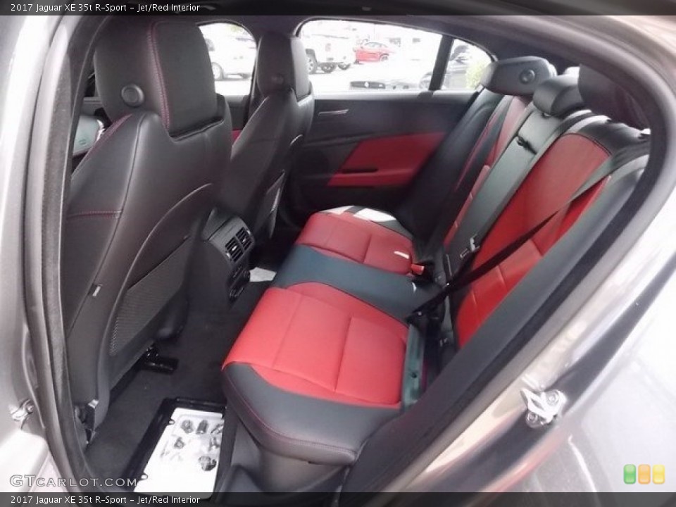 Jet/Red 2017 Jaguar XE Interiors