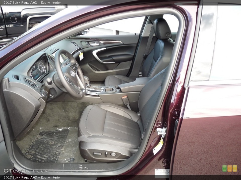 Ebony Interior Photo for the 2017 Buick Regal AWD #115711665