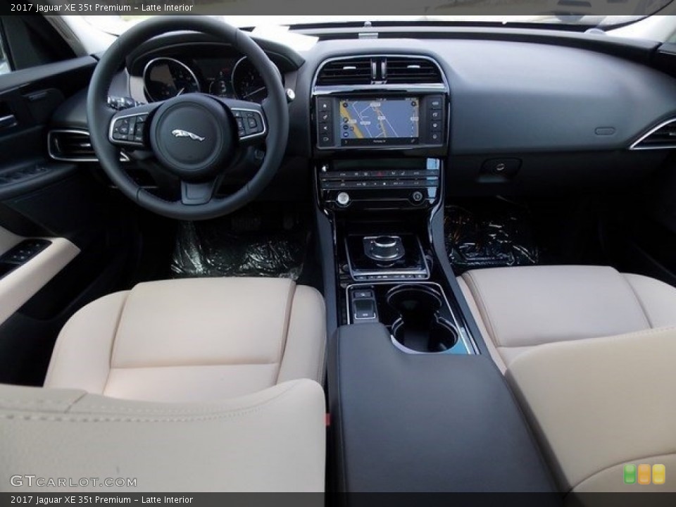 Latte Interior Dashboard for the 2017 Jaguar XE 35t Premium #115711741