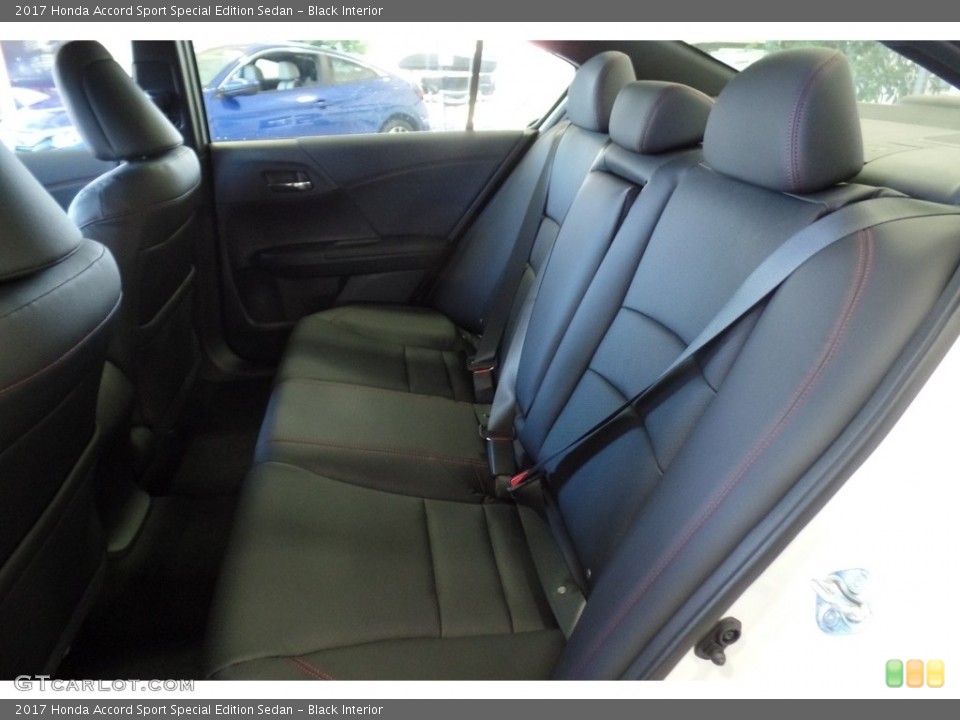 Black Interior Rear Seat for the 2017 Honda Accord Sport Special Edition Sedan #115712595