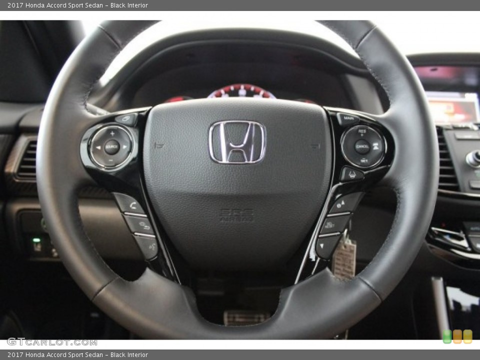 Black Interior Steering Wheel for the 2017 Honda Accord Sport Sedan #115714887