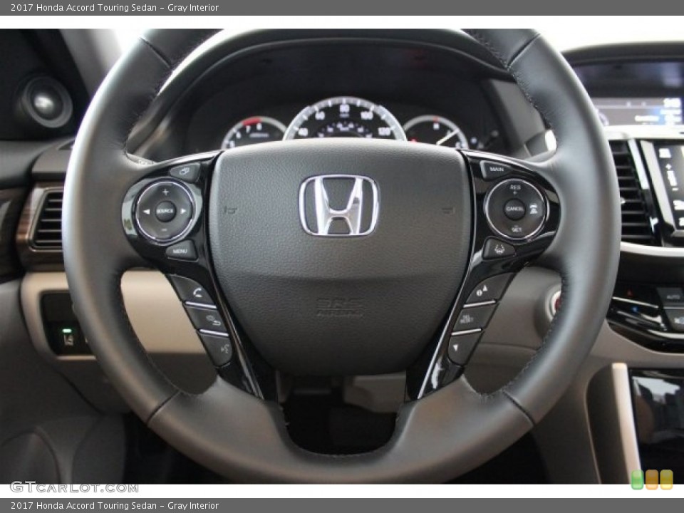Gray Interior Steering Wheel for the 2017 Honda Accord Touring Sedan #115715286