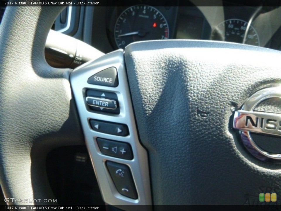 Black Interior Controls for the 2017 Nissan TITAN XD S Crew Cab 4x4 #115717335