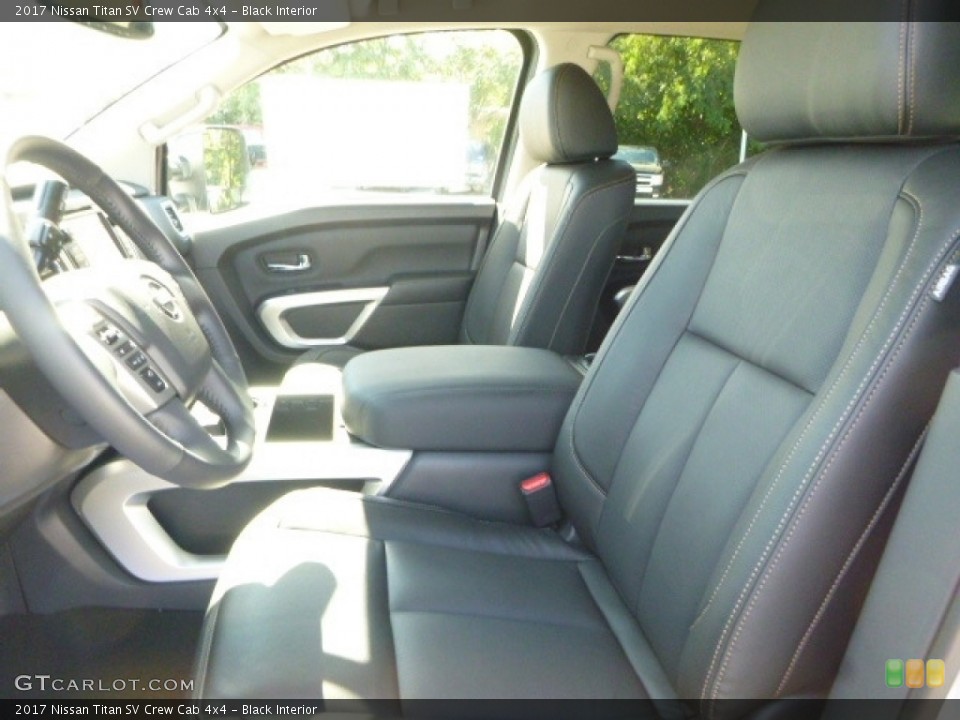 Black Interior Photo for the 2017 Nissan Titan SV Crew Cab 4x4