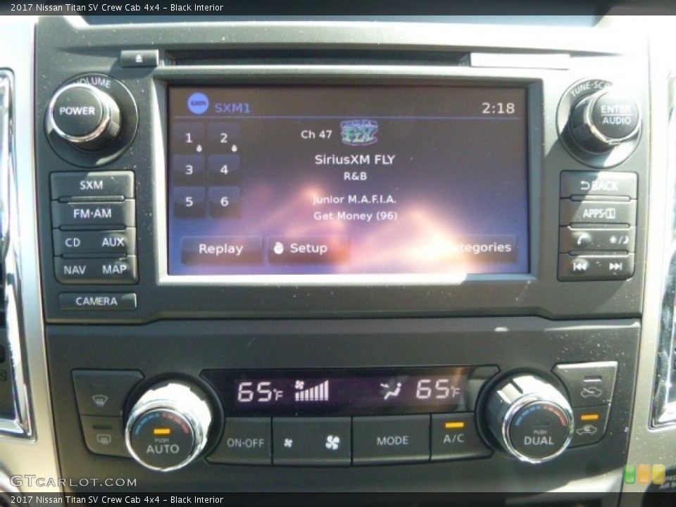 Black Interior Controls for the 2017 Nissan Titan SV Crew Cab 4x4 #115718106