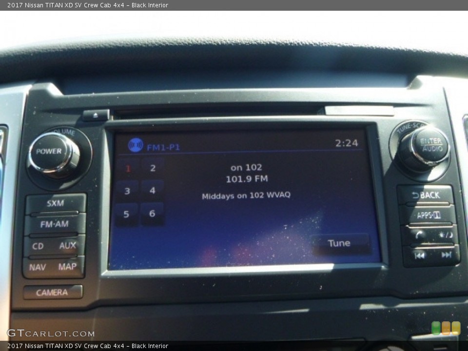 Black Interior Audio System for the 2017 Nissan TITAN XD SV Crew Cab 4x4 #115719510