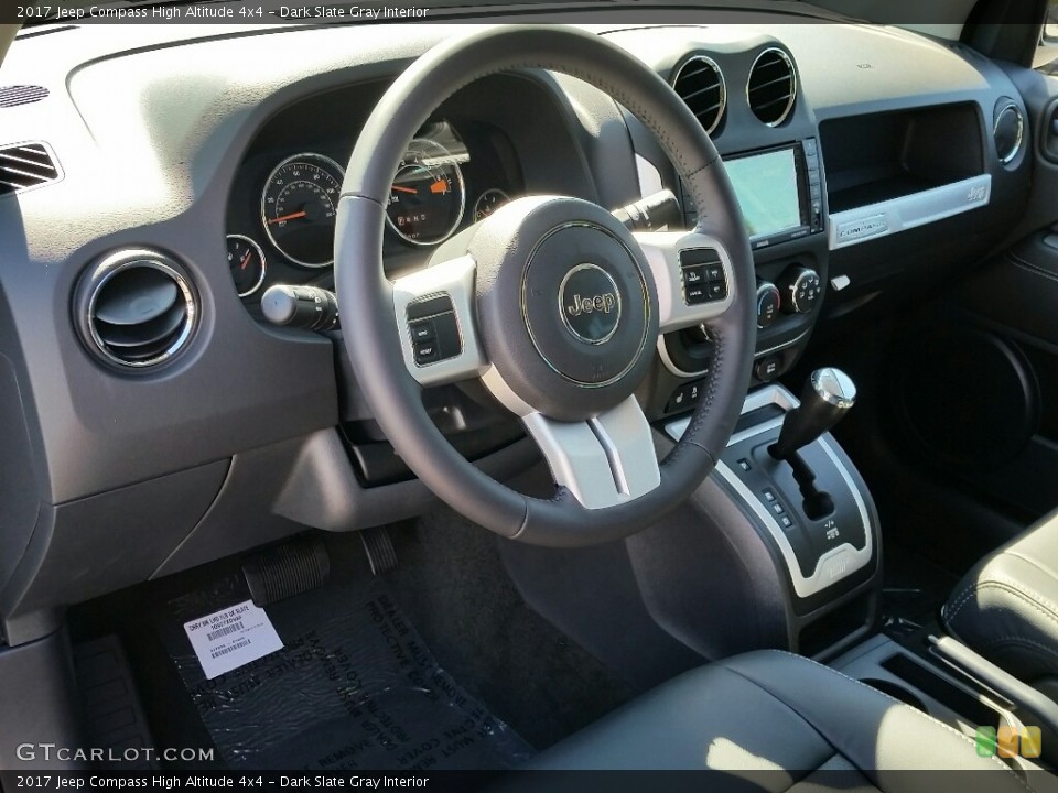 Dark Slate Gray Interior Dashboard for the 2017 Jeep Compass High Altitude 4x4 #115722160