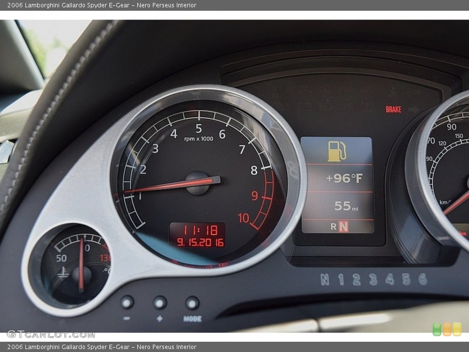 Nero Perseus Interior Gauges for the 2006 Lamborghini Gallardo Spyder E-Gear #115722352