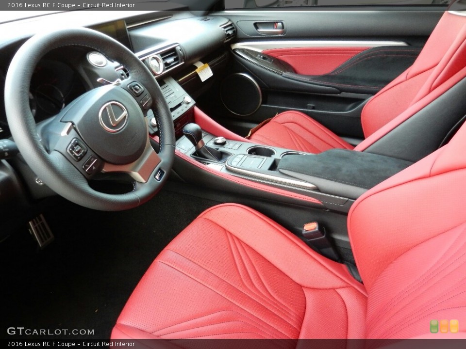 Circuit Red 2016 Lexus RC Interiors