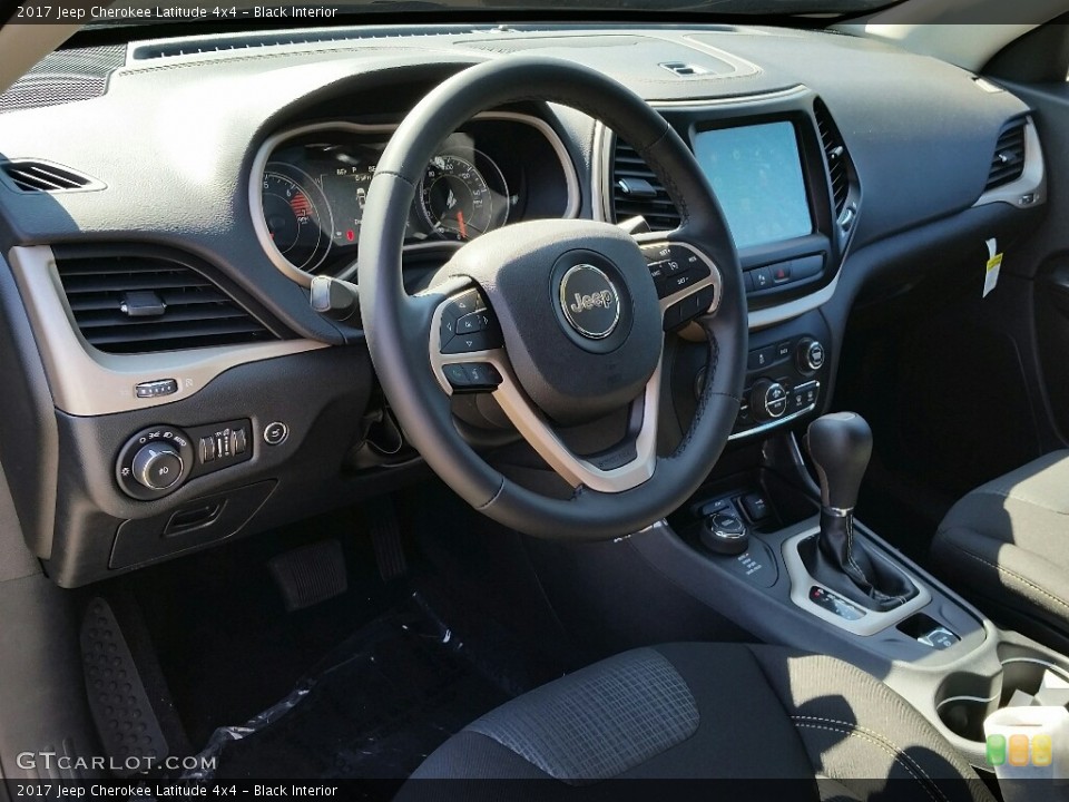 Black Interior Dashboard for the 2017 Jeep Cherokee Latitude 4x4 #115726258