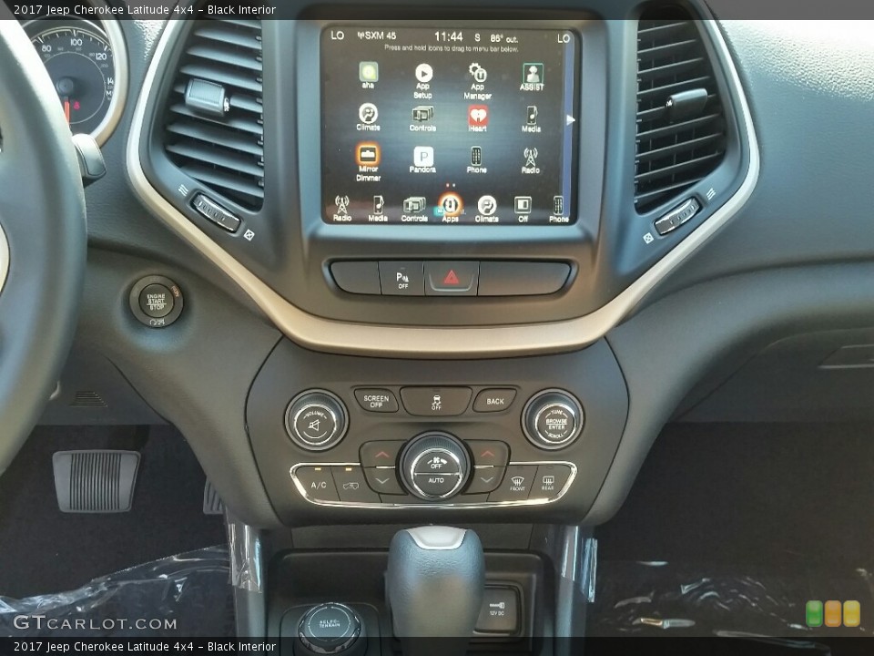 Black Interior Controls for the 2017 Jeep Cherokee Latitude 4x4 #115726285