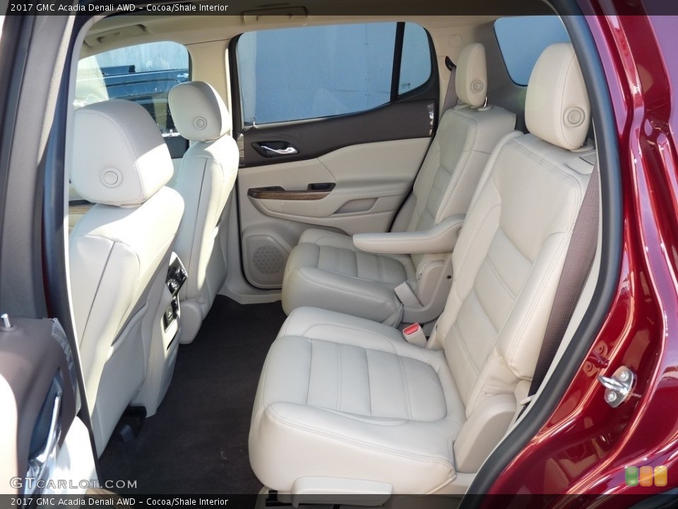 Cocoa/Shale Interior Rear Seat for the 2017 GMC Acadia Denali AWD #115726975