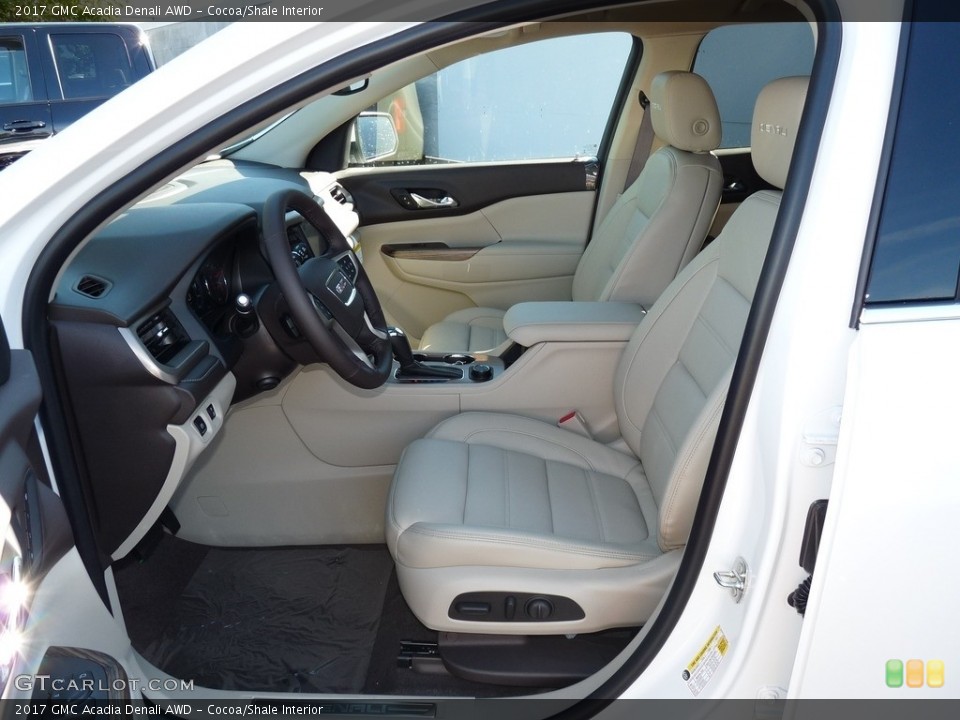Cocoa/Shale 2017 GMC Acadia Interiors