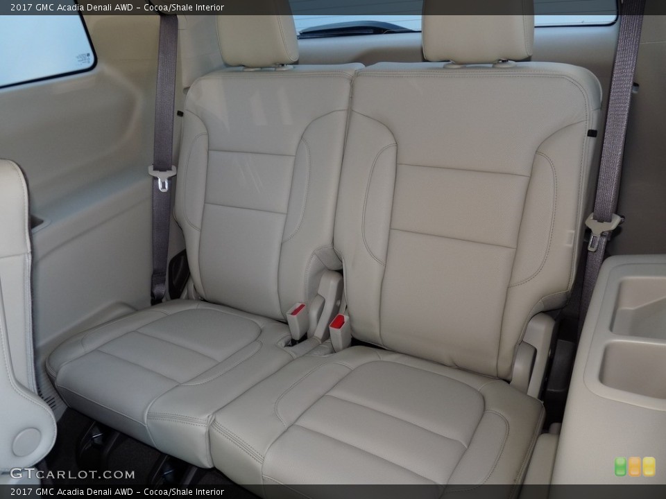 Cocoa/Shale Interior Rear Seat for the 2017 GMC Acadia Denali AWD #115727197