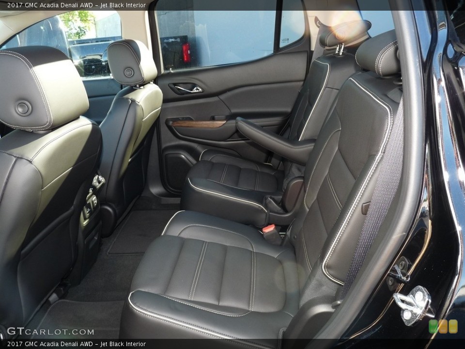 Jet Black Interior Rear Seat for the 2017 GMC Acadia Denali AWD #115728010