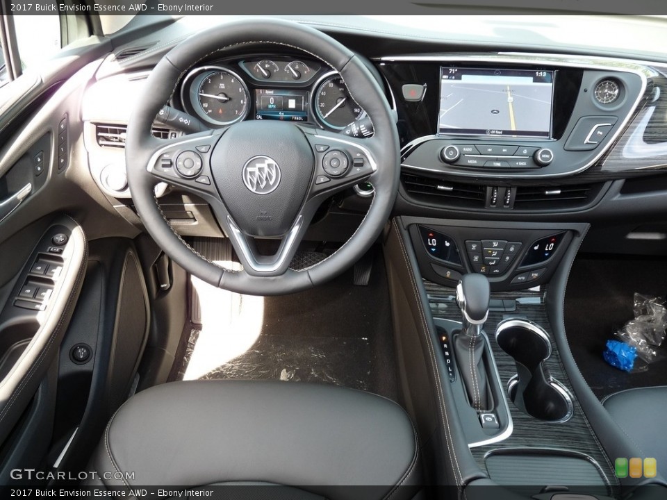 Ebony Interior Dashboard for the 2017 Buick Envision Essence AWD #115728226