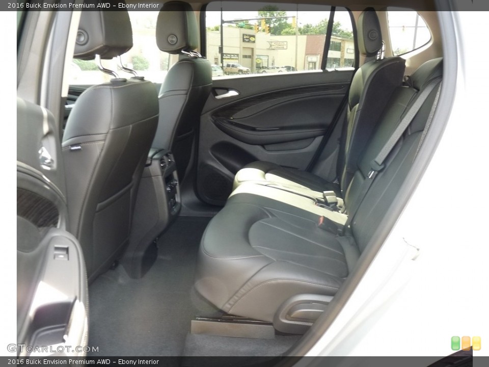 Ebony Interior Rear Seat for the 2016 Buick Envision Premium AWD #115729675