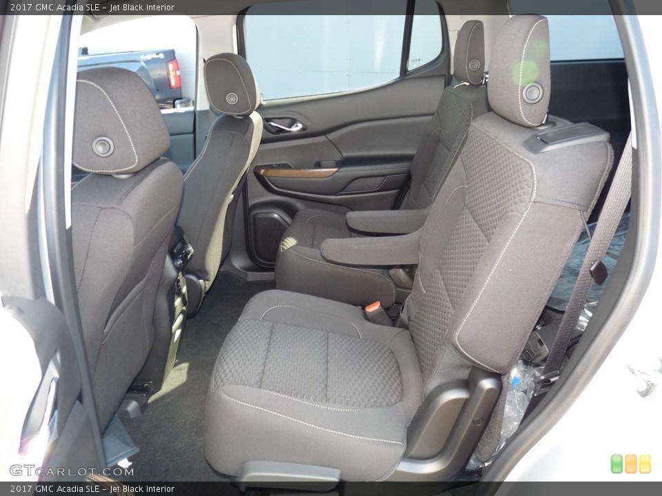Jet Black Interior Rear Seat for the 2017 GMC Acadia SLE #115730215