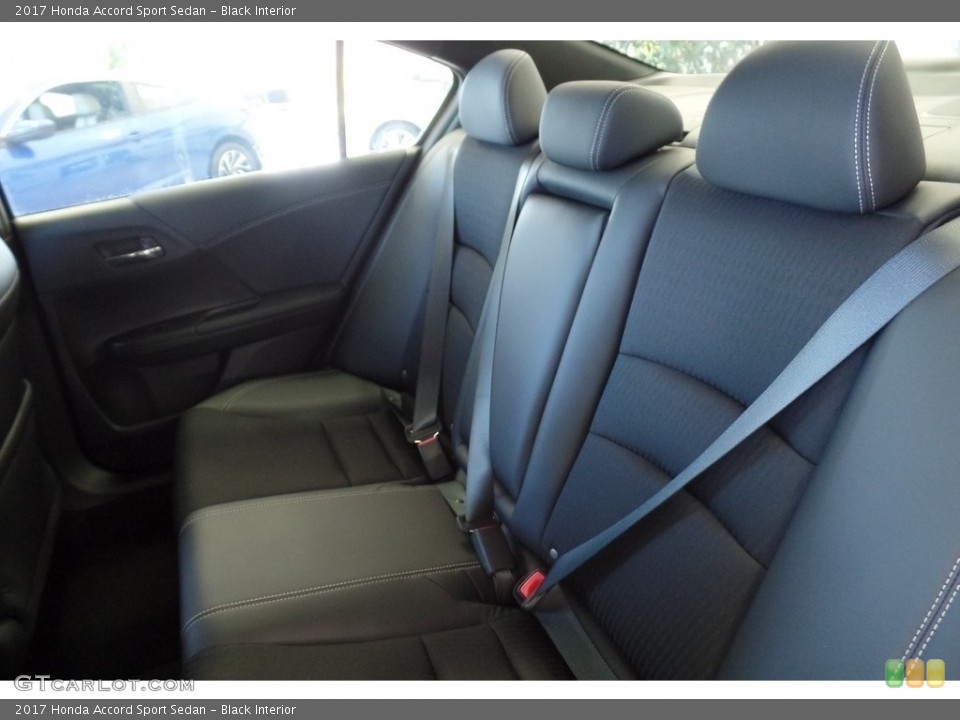 Black Interior Rear Seat for the 2017 Honda Accord Sport Sedan #115731973
