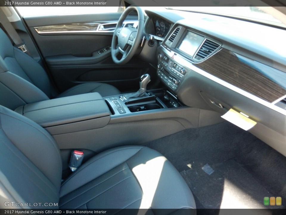 Black Monotone Interior Photo for the 2017 Hyundai Genesis G80 AWD #115733686