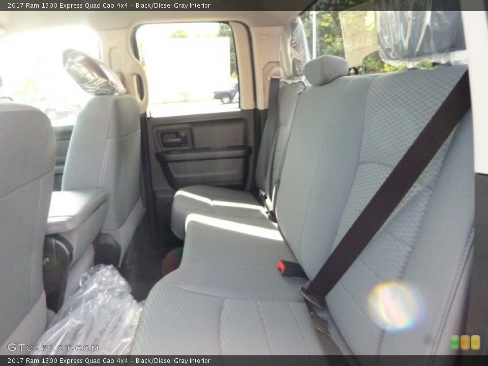 Black/Diesel Gray Interior Rear Seat for the 2017 Ram 1500 Express Quad Cab 4x4 #115736002