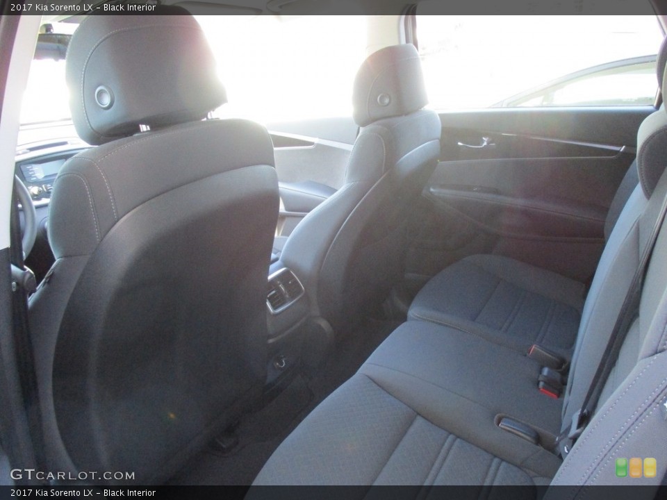Black Interior Rear Seat for the 2017 Kia Sorento LX #115741141