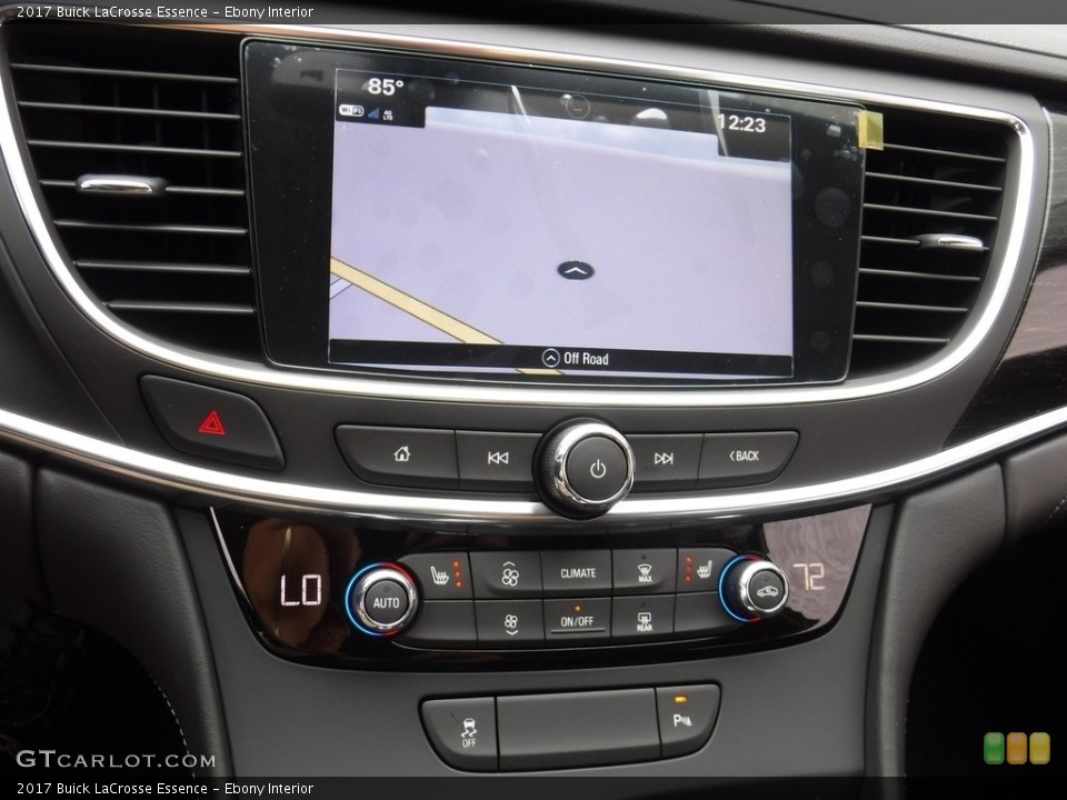 Ebony Interior Controls for the 2017 Buick LaCrosse Essence #115741621