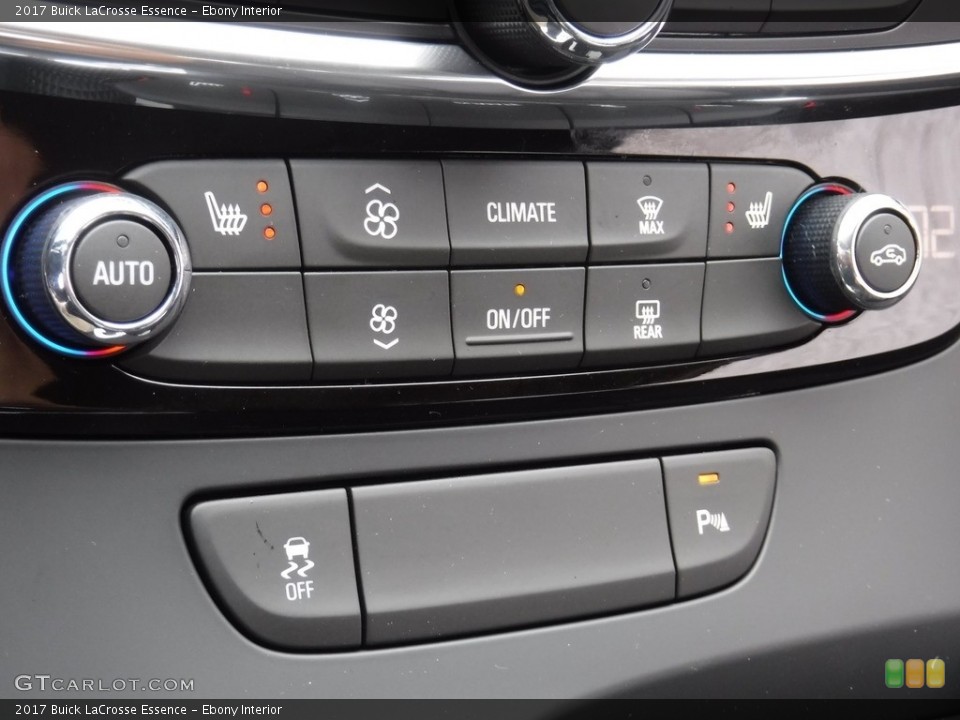 Ebony Interior Controls for the 2017 Buick LaCrosse Essence #115741654