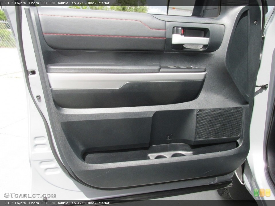 Black Interior Door Panel for the 2017 Toyota Tundra TRD