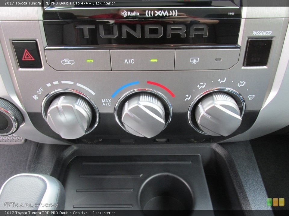 Black Interior Controls for the 2017 Toyota Tundra TRD PRO Double Cab 4x4 #115742011