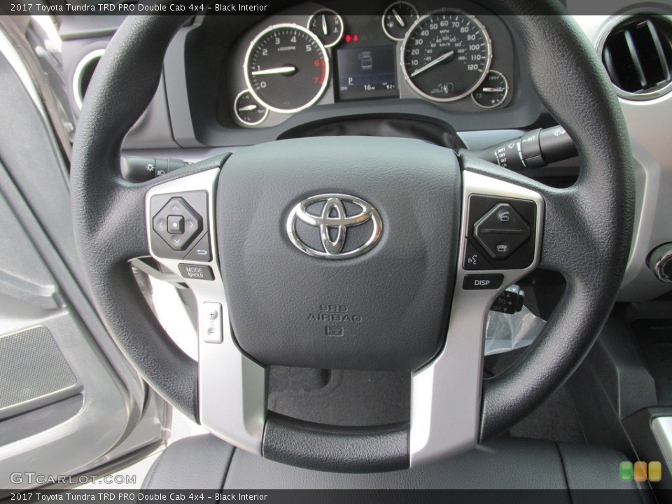 Black Interior Steering Wheel for the 2017 Toyota Tundra TRD PRO Double Cab 4x4 #115742091