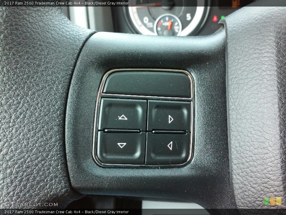 Black/Diesel Gray Interior Controls for the 2017 Ram 2500 Tradesman Crew Cab 4x4 #115752271