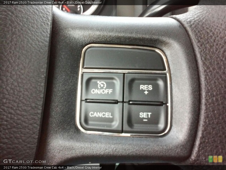 Black/Diesel Gray Interior Controls for the 2017 Ram 2500 Tradesman Crew Cab 4x4 #115752283