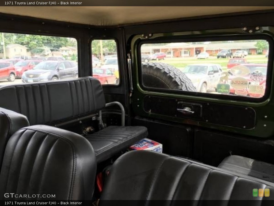 Black Interior Rear Seat for the 1971 Toyota Land Cruiser FJ40 #115759682