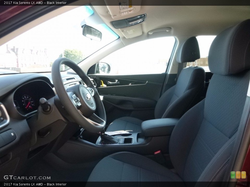Black Interior Front Seat for the 2017 Kia Sorento LX AWD #115762031